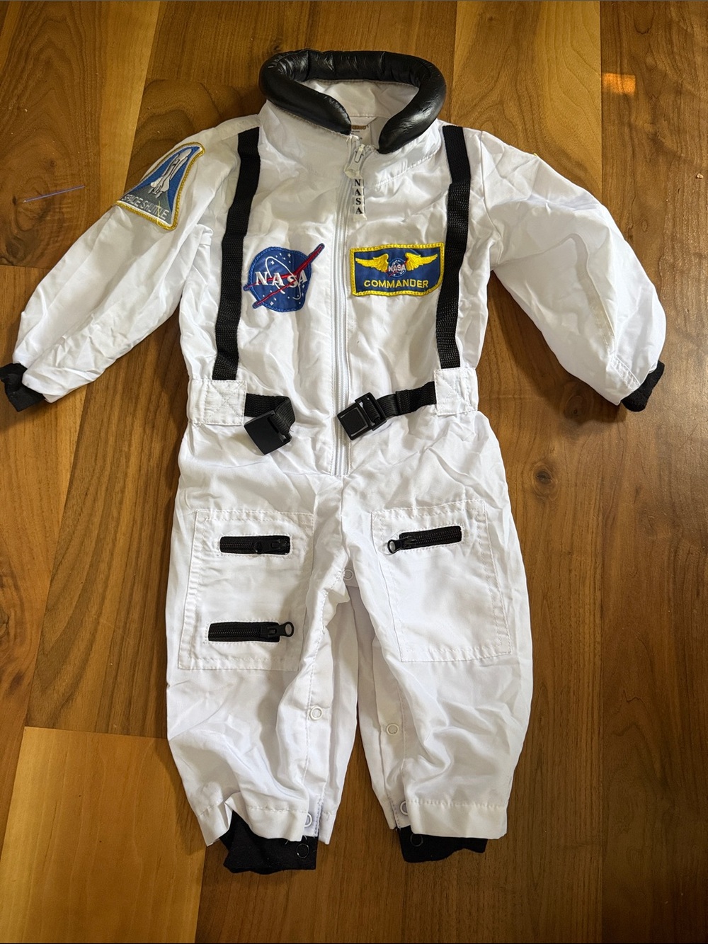 Kids NASA Commander White Space Suit Costume - 18 Months